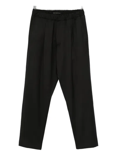 Low Brand Elastic-waist Trousers In Black
