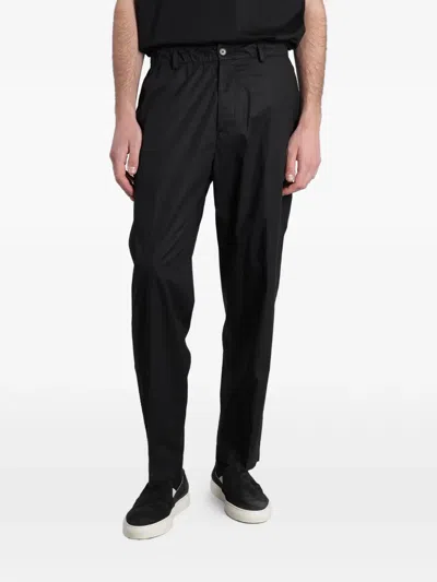 Low Brand Elasticated-waistband Trousers In Black