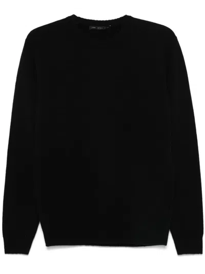 Low Brand Fine-knit Sweater In Black