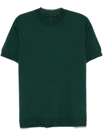 Low Brand Fine-knit T-shirt In Green