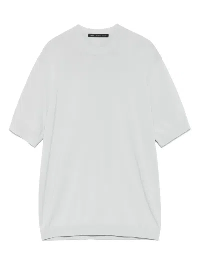 Low Brand Fine-knit T-shirt In Grey