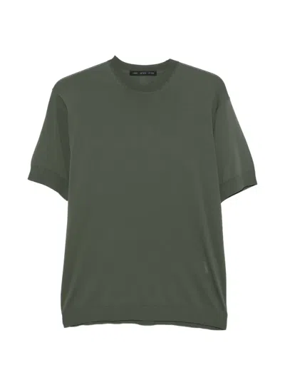 Low Brand 파인 니트 티셔츠 In Green