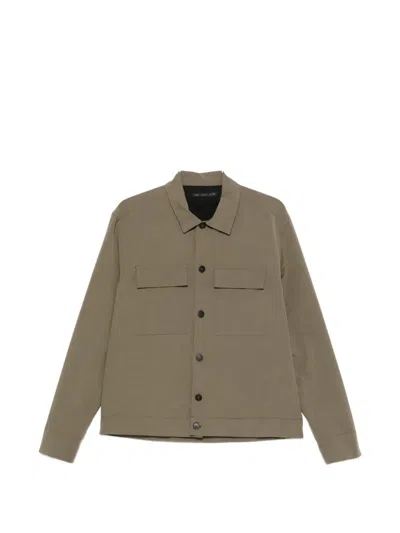 Low Brand Flap-pocket Long-sleeve Shirt In Green
