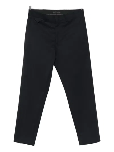 Low Brand Folded-detail Tailored Trousers In Black