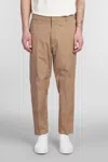 Low Brand George Pants In Camel Cotton In Brown