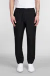 Low Brand George Pants In Black Wool In Black