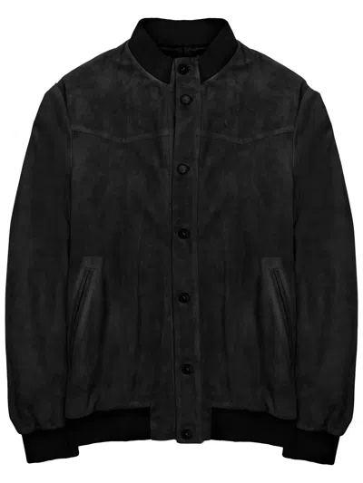 Low Brand Giacca Bomber In Suede In Animal Print