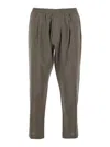 Low Brand Green Pants With Elastic Waist And Patch Pockets On The Back In Green