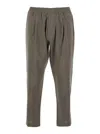 Low Brand Green Pants With Elastic Waist And Patch Pockets On The Back In Green