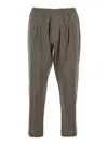 Low Brand Green Pants With Elastic Waist And Patch Pockets On The Back In Green