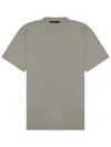 Low Brand Grey Solid Crew Neck T-shirt In Grey