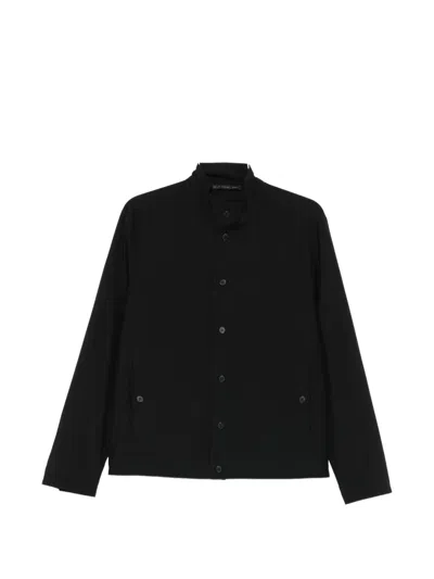 Low Brand High-neck Button-up Jacket In Blue