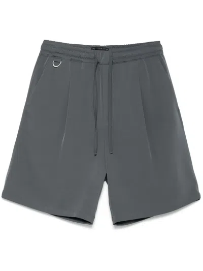 Low Brand Inverted-pleat Shorts In Grey