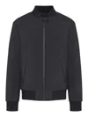 Low Brand Zip Bomber Jacket In Black
