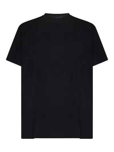 Low Brand Crew-neck Short-sleeve T-shirt In Black