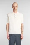 Low Brand K194 Polo In Beige Viscose In Beige