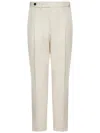 Low Brand Loose-fit White Trousers With Double Pleats And Tailored Finish In White