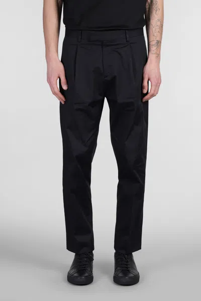 Low Brand Kim Pants In Black Cotton