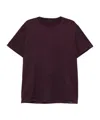 Low Brand B134 Basic T-shirt In Bordeaux Cotton In Burgundy