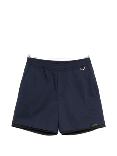 Low Brand Logo-patch Shorts In Black