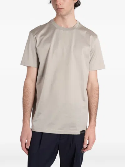 Low Brand Logo-patch T-shirt In Neutral