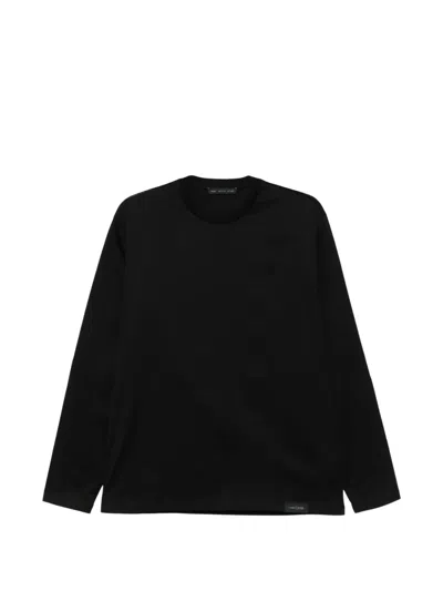 Low Brand Klassisches Langarmshirt In Black