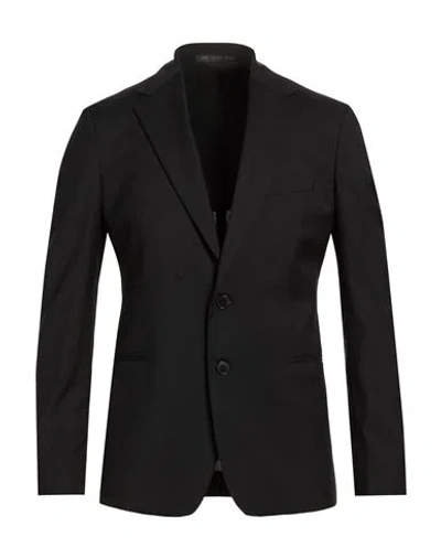 Low Brand Man Blazer Black Size 42 Virgin Wool In Blue