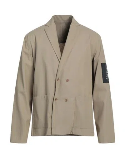 Low Brand Man Suit Jacket Camel Size 1 Cotton In Beige