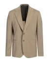 Low Brand Man Blazer Camel Size 5 Wool In Beige