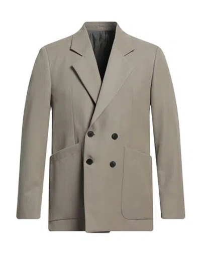 Low Brand Man Blazer Khaki Size 3 Polyester, Virgin Wool In Beige