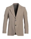 Low Brand Man Blazer Khaki Size 5 Polyester, Virgin Wool, Viscose In Beige