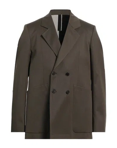 Low Brand Man Blazer Military Green Size 3 Polyester, Virgin Wool
