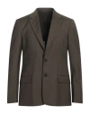 Low Brand Man Blazer Military Green Size 3 Wool, Polyester, Elastane