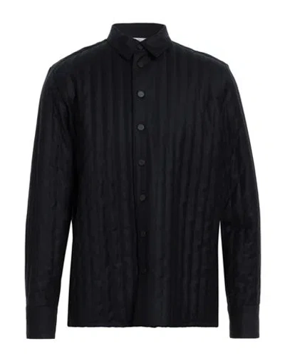 Low Brand Man Jacket Midnight Blue Size 3 Virgin Wool In Black
