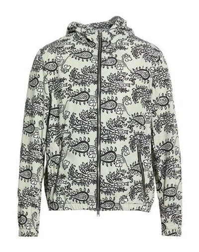 Low Brand Man Jacket Sage Green Size 3 Polyester In Multi