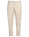 Low Brand D-ring Cotton Chino Trousers In Beige