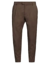 Low Brand Man Pants Brown Size 33 Virgin Wool, Polyester, Elastane In Brown