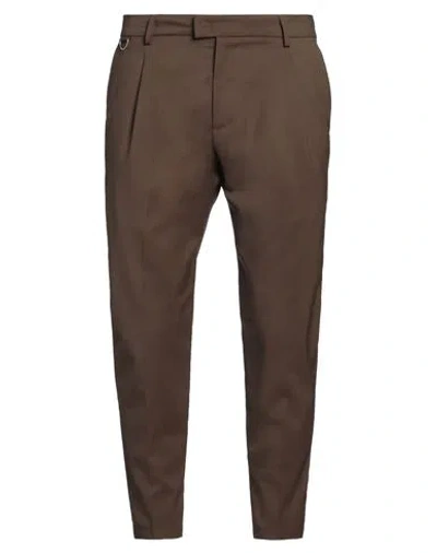 Low Brand Man Pants Brown Size 33 Virgin Wool, Polyester, Elastane