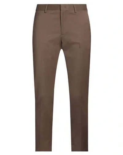 Low Brand Man Pants Brown Size 33 Virgin Wool, Polyester, Elastane In Brown