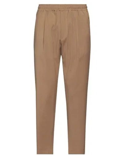 Low Brand Taylor Drawstring Tapered Trousers In Brown