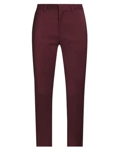 Low Brand Man Pants Burgundy Size 33 Virgin Wool, Polyester, Elastane In Red