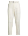 Low Brand Man Pants Cream Size 33 Polyester, Virgin Wool In White