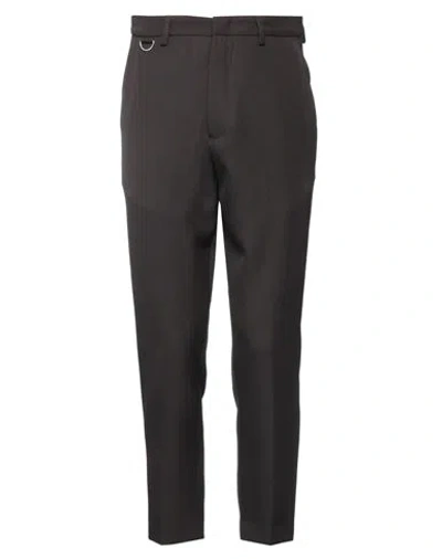 Low Brand Man Pants Dark Brown Size 34 Polyester, Virgin Wool