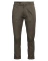 Low Brand Man Pants Dark Green Size 32 Cotton, Elastane