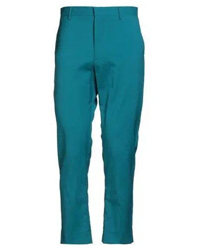 Low Brand Man Pants Deep Teal Size 36 Virgin Wool In Blue