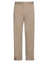 Low Brand Man Pants Khaki Size 33 Cotton, Elastane In Beige