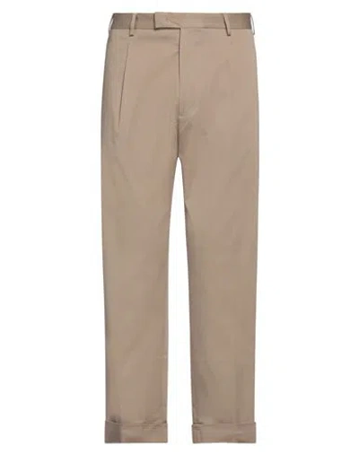 Low Brand Man Pants Khaki Size 33 Cotton, Elastane In Beige