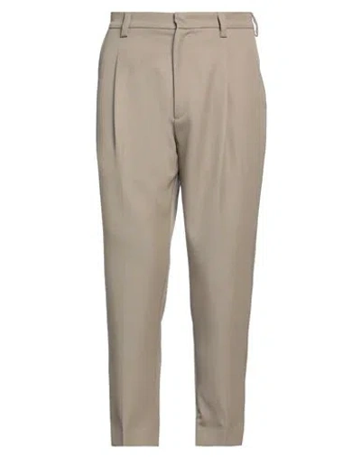 Low Brand Man Pants Khaki Size 33 Polyester, Virgin Wool In Beige