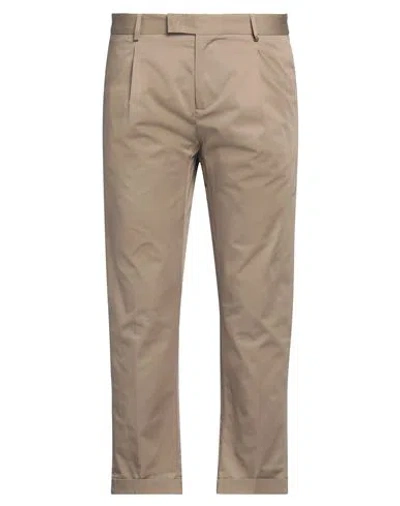 Low Brand Man Pants Khaki Size 40 Cotton, Elastane In Beige