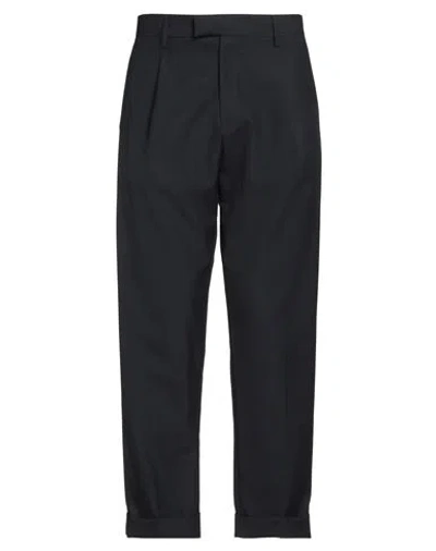 Low Brand Man Pants Midnight Blue Size 34 Polyester, Virgin Wool, Elastane In Black
